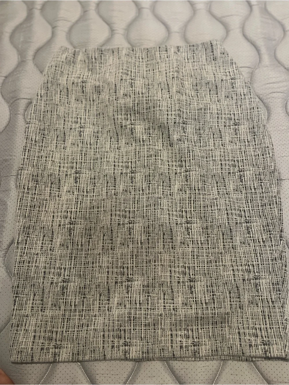 Express Black and White Textured Pencil Skirt